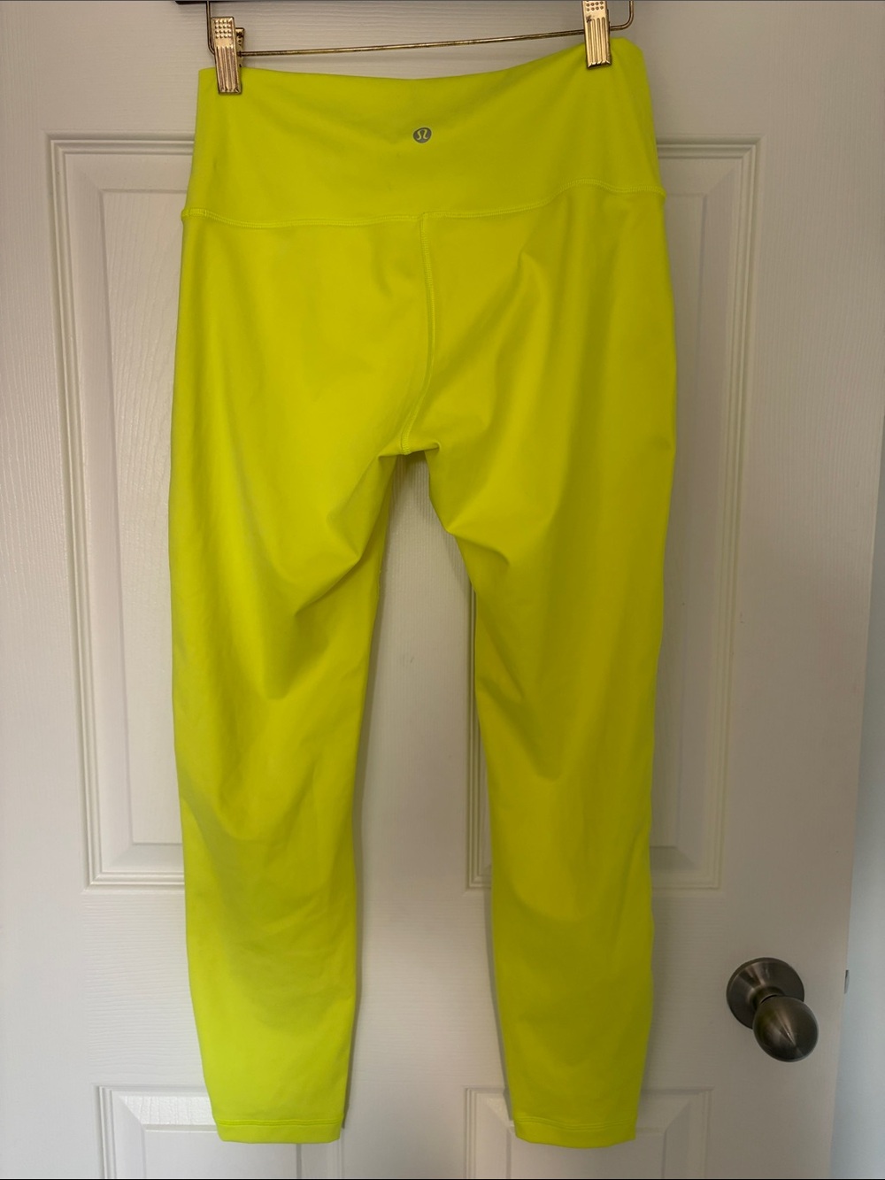 Lululemon Wunder  Neon Yellow High-Rise Leggings